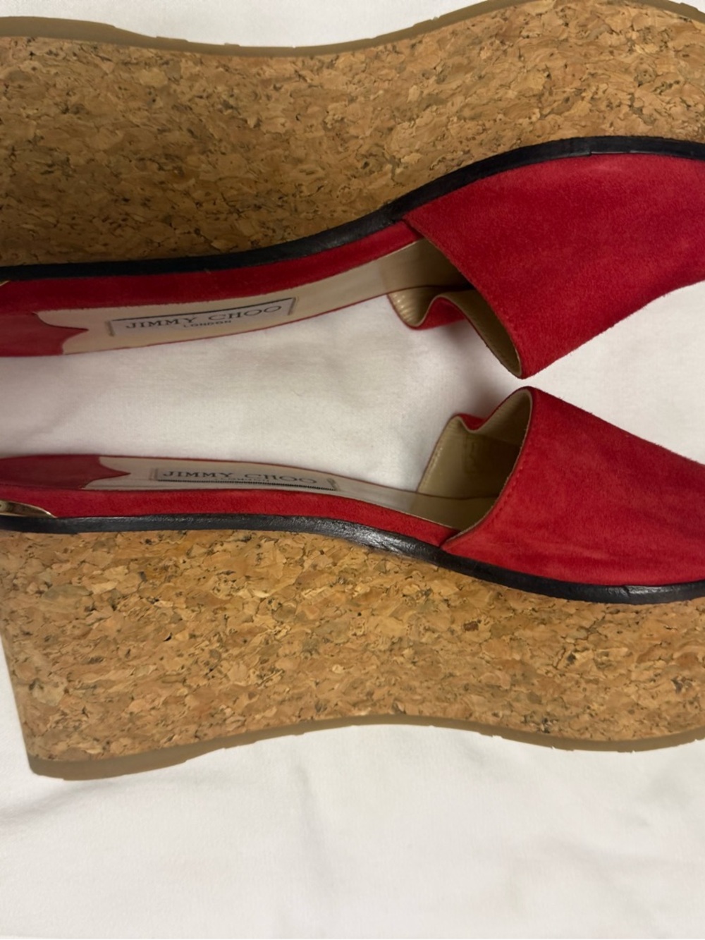 Jimmy Choo Red Suede Slide Mules - Picture 3 of 3